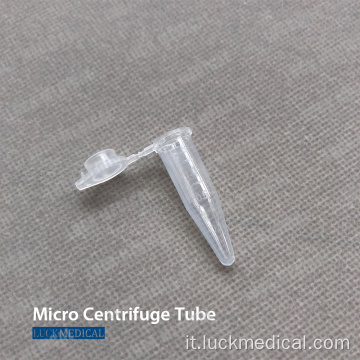 Tubo di microcentrifuga sterile in plastica 0,5 ml/1,5 ml/2ml/5 ml